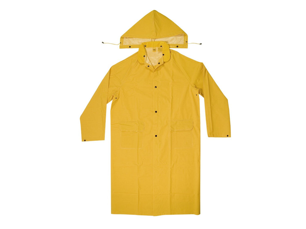 Heavyweight PVC Trench Coat, Yellow, 2XL, low price, best building hand ...